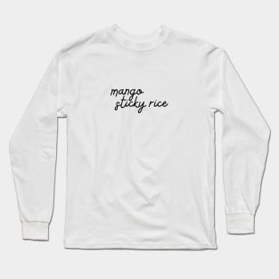 mango sticky rice - black Long Sleeve T-Shirt